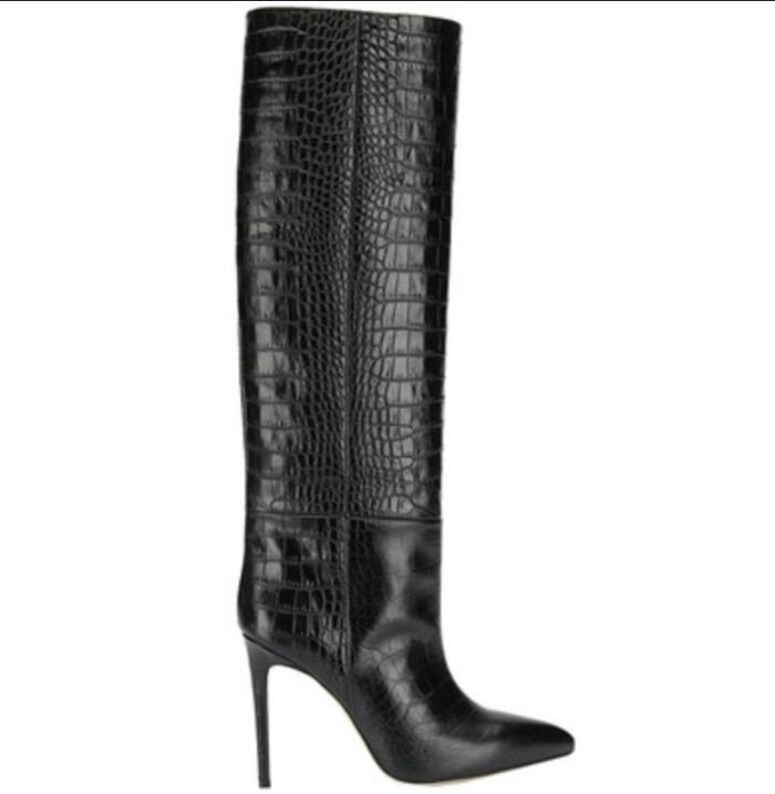 Femme Bottes en cuir effet croco | Bottes et Bottines Bottes et Bottines Bottes et Bottines