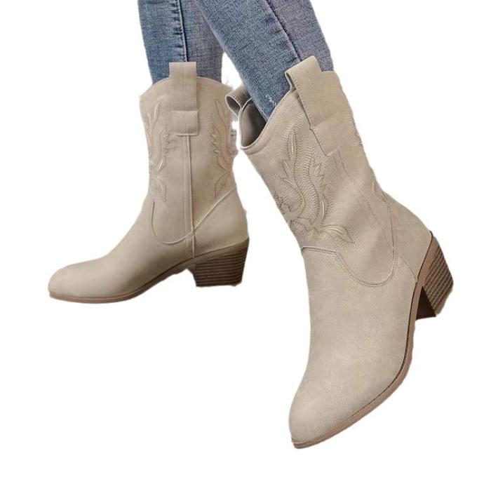 Femme Bottes western en daim à clous Duerto | Bottes et Bottines Bottes et Bottines Bottes et Bottines