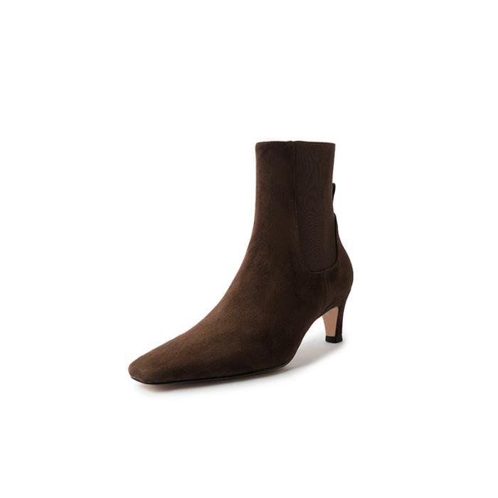 Femme Bottines chelsea en daim The Mid Heel | Bottes et Bottines Bottes et Bottines Bottes et Bottines