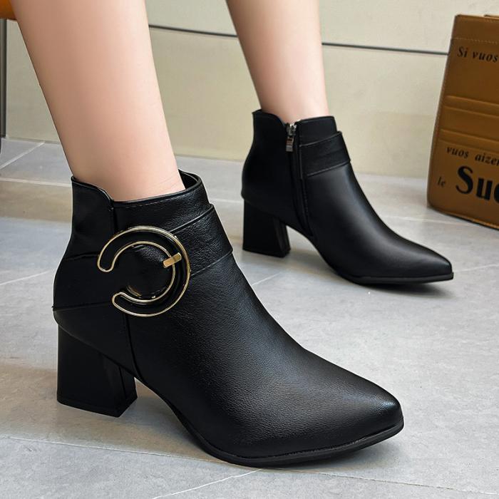 Femme Bottines en cuir à boucles Alizè | Bottes et Bottines Bottes et Bottines Bottes et Bottines