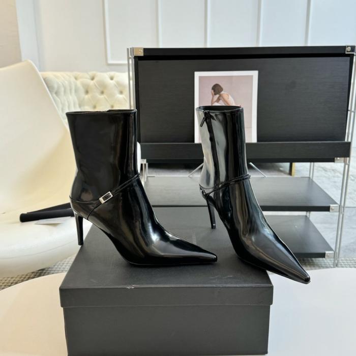 Femme Bottines en cuir glacé à boucles Vendome | Bottes et Bottines Bottes et Bottines Bottes et Bottines