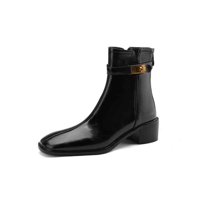 Femme Bottines en cuir glacé à ornements Dover | Bottes et Bottines Bottes et Bottines Bottes et Bottines