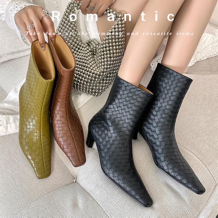 Femme Bottines en cuir intrecciato Atomic | Bottes et Bottines Bottes et Bottines Bottes et Bottines