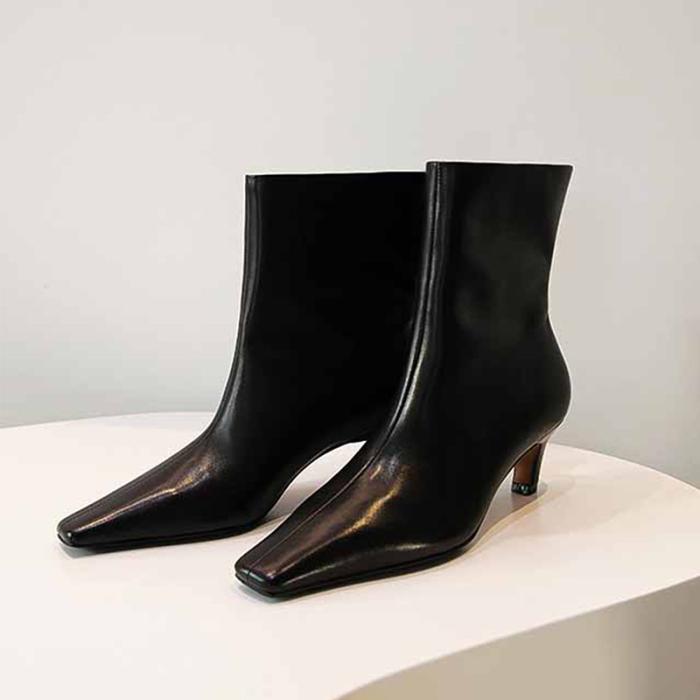 Femme Bottines en cuir The Mid Heel | Bottes et Bottines Bottes et Bottines Bottes et Bottines