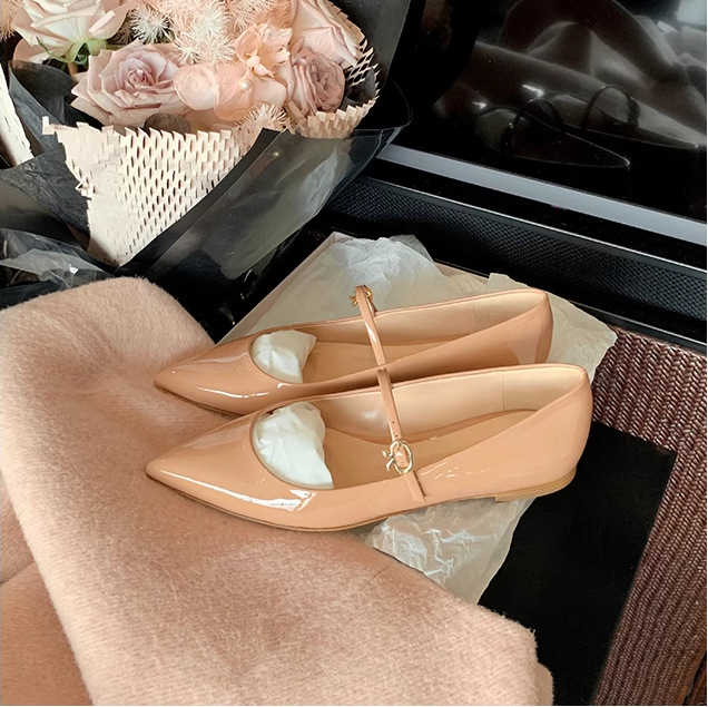 Femme Chaussures plates babies à bouts pointus en cuir verni Vernice | Chaussures Plates Chaussures Femme Chaussures Plates