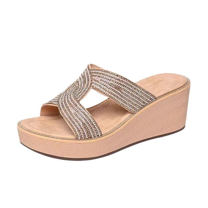 Femme Claquettes en cuir métallisé Felix | Sandales Chaussures Femme Chaussures Plates