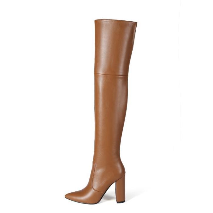 Femme Cuissardes en cuir Eve | Bottes et Bottines Bottes et Bottines Bottes et Bottines