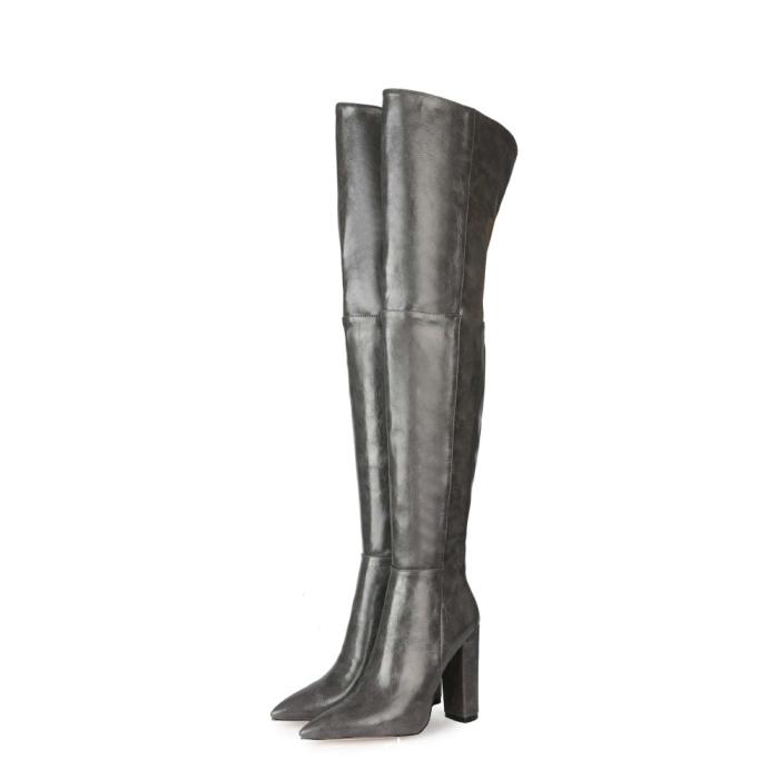 Femme Cuissardes en cuir Eve | Bottes et Bottines Bottes et Bottines Bottes et Bottines