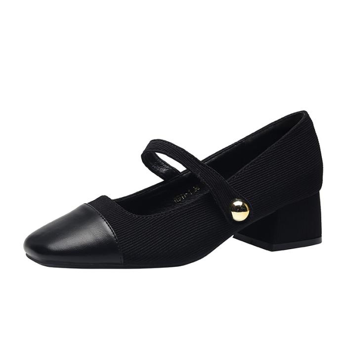 Femme Escarpins babies en résille et en cuir verni Elisa 45 | Escarpins Chaussures Femme Escarpins