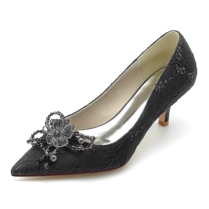 Femme Escarpins en dentelle et cristaux | Escarpins Chaussures Femme Escarpins