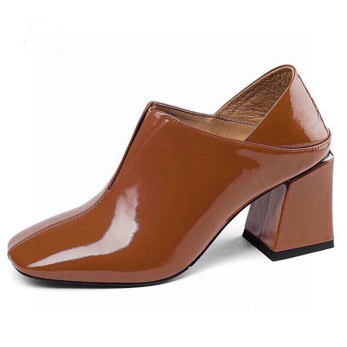 Femme Mules en cuir Ambre | Escarpins Chaussures Femme Escarpins