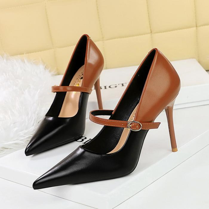 Femme Mules en cuir Aurora 70 | Escarpins Chaussures Femme Escarpins