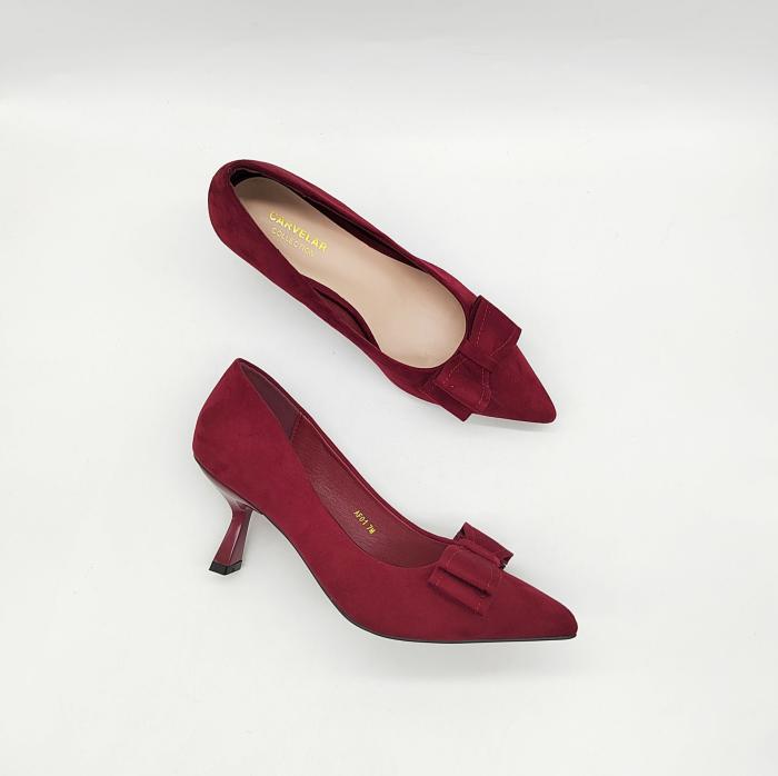 Femme Mules en velours à boucles Maysale 50 | Escarpins Chaussures Femme Escarpins