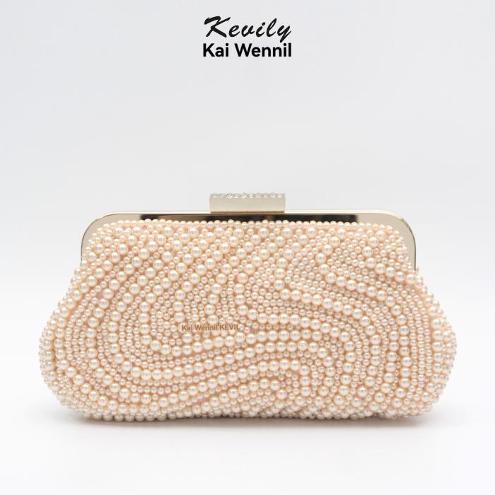 Femme Pochette en satin à perles Maud | Pochettes Pochettes Femme