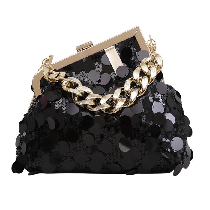 Femme Pochette en satin recyclé à sequins Maud | Pochettes Pochettes Femme