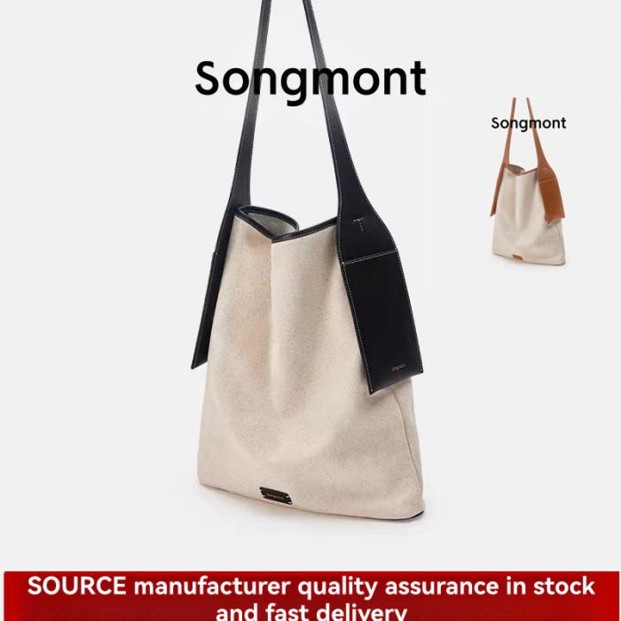 Femme Sac à main en toile à finitions en cuir Folded | Sacs à Main Sacs à Main Femme