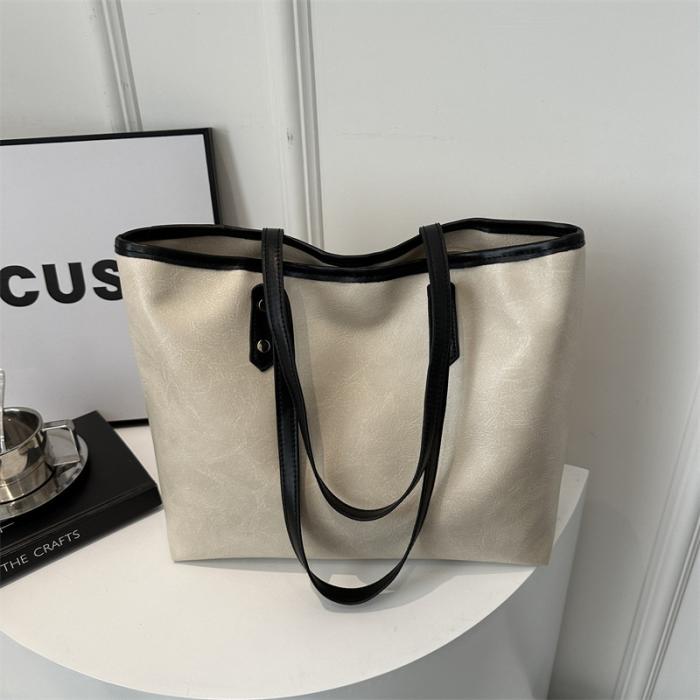 Femme Sac à main en toile à finitions en cuir | Sacs à Main Sacs à Main Femme