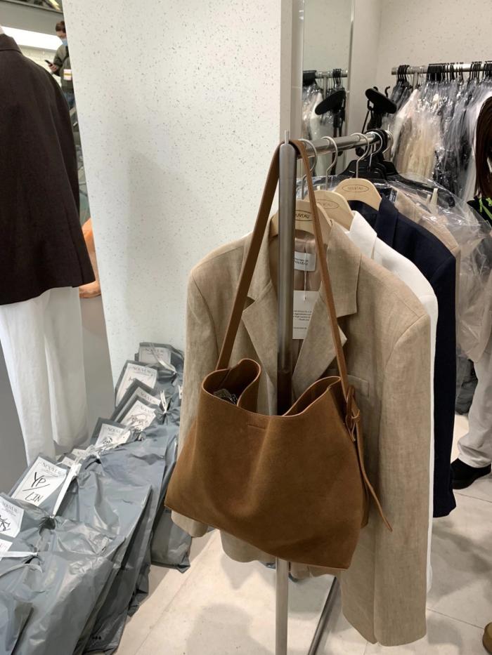 Femme Sac à main en toile à finitions en daim et à ornement JWA Corner | Sacs Porté Épaule Sacs Femme Femme