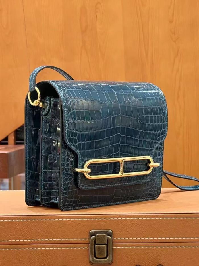 Femme Sac porté épaule en cuir glacé effet croco Whitney Small | Sacs à Bandoulière Sacs à Bandoulière Femme