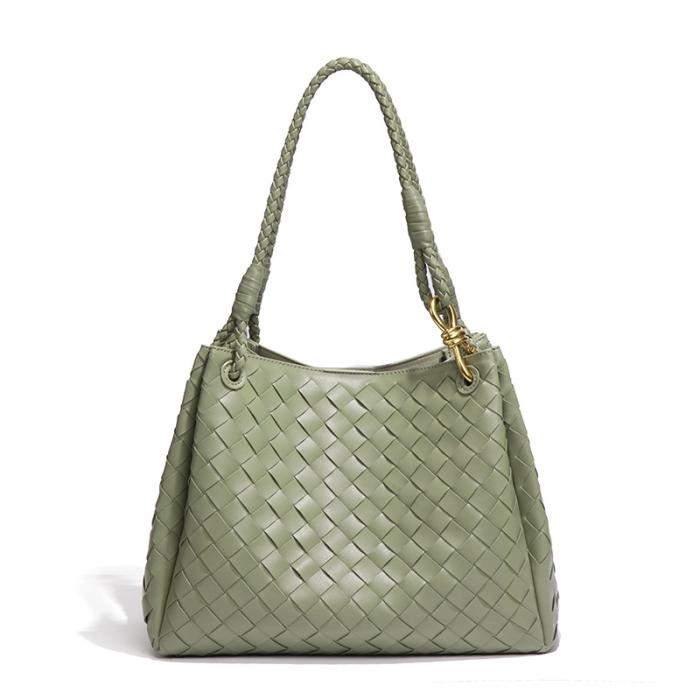 Femme Sac porté épaule en cuir intrecciato Parachute Large | Sacs Porté Épaule Sacs Femme Femme