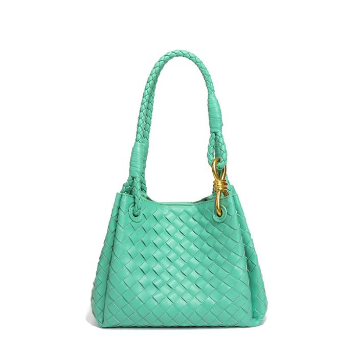 Femme Sac porté épaule en cuir intrecciato Parachute Large | Sacs Porté Épaule Sacs Femme Femme