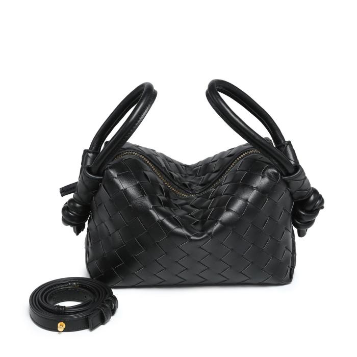 Femme Sac porté épaule en cuir intrecciato Small | Sacs Porté Épaule Sacs Femme Femme