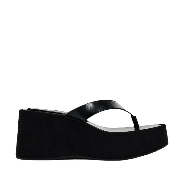 Femme Tongs en cuir Charys | Sandales Chaussures Femme Femme